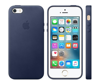 Etui do telefonów APPLE iPhone SE Leather Case Midnight Blue MMHG2ZM/A